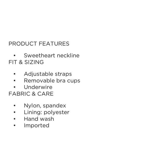 New! FRESHWATER Underwire Bikini Top XXL Tropical Removable Cups Adj Straps NWT - Picture 7 of 9